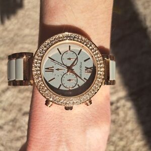 Maurices Sparkling Rose Gold and Gray Watch